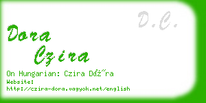 dora czira business card